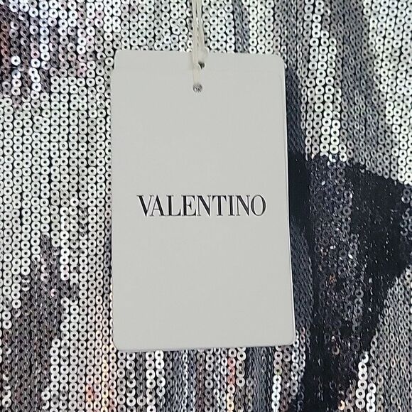 Valentino V - logo print sequin t- shirt - Picture 4 of 11